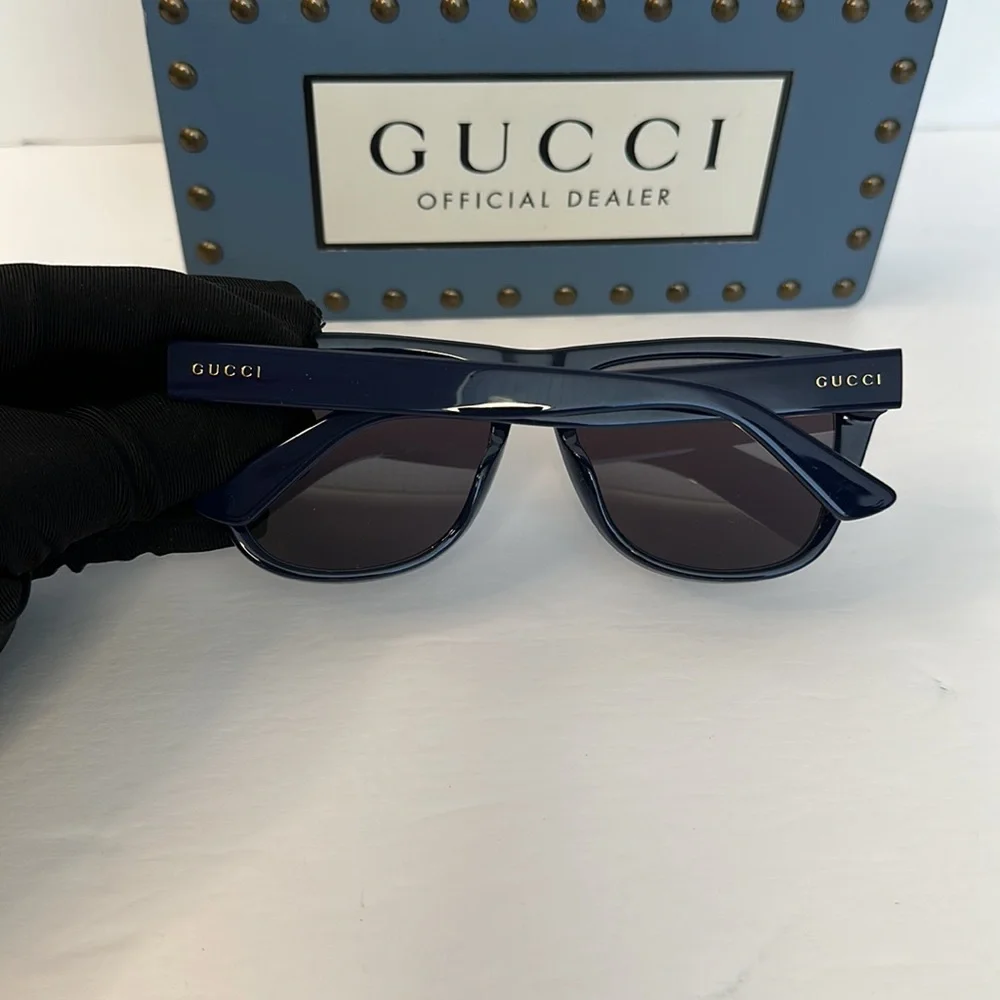 New Authentic GUCCI Grey Browline Men's Sunglasses GG1345S 004 57
